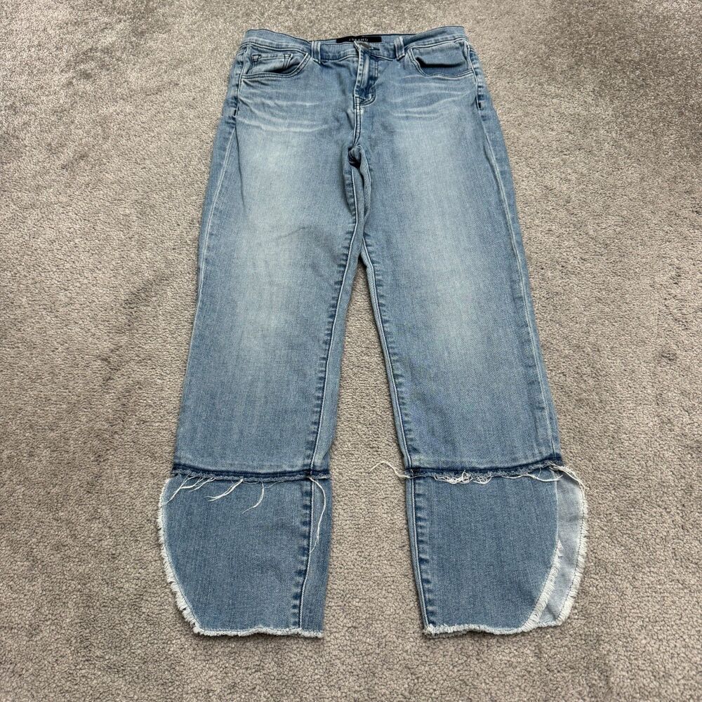 J Brand Ruby Patriot Mid Rise Cropped straight stem Hem Denim Jeans Womens 26